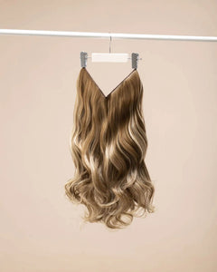 Extensiones Onduladas - Castano claro highlights platino#color_castano-claro-highlights-platino
