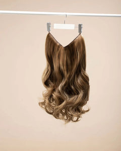 Extensiones Onduladas - Castano claro highlights rubias#color_castano-claro-highlights-rubias