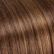 Cola Trenzada Castaño con Highlights Castaño Dorado