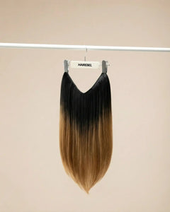 Extensiones Lisas - Negro a Castano Dorado#color_negro-a-castano-dorado
