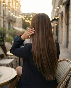 Extensiones Lisas - Castaño con highlights castaño dorado#color_casta-o-con-highlights-casta-o-dorado
