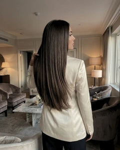 Extensiones Lisas - Castaño medio ceniza#color_casta-o-medio-ceniza