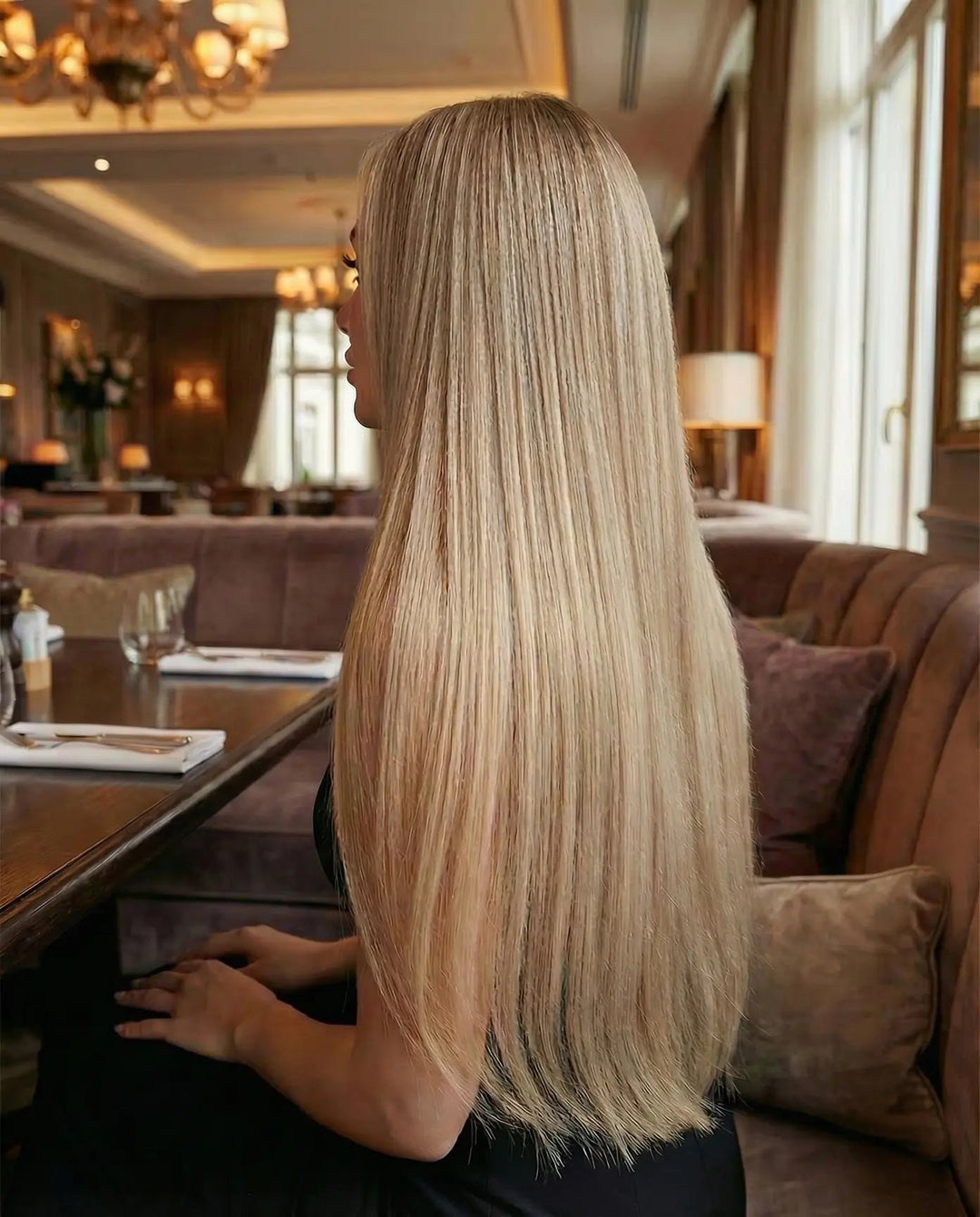 Extensiones Lisas - Rubio claro ceniza#color_rubio-claro-ceniza
