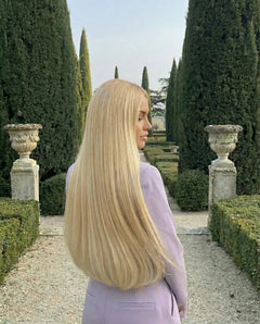 Extensiones Lisas - Rubio claro platino#color_rubio-claro-platino