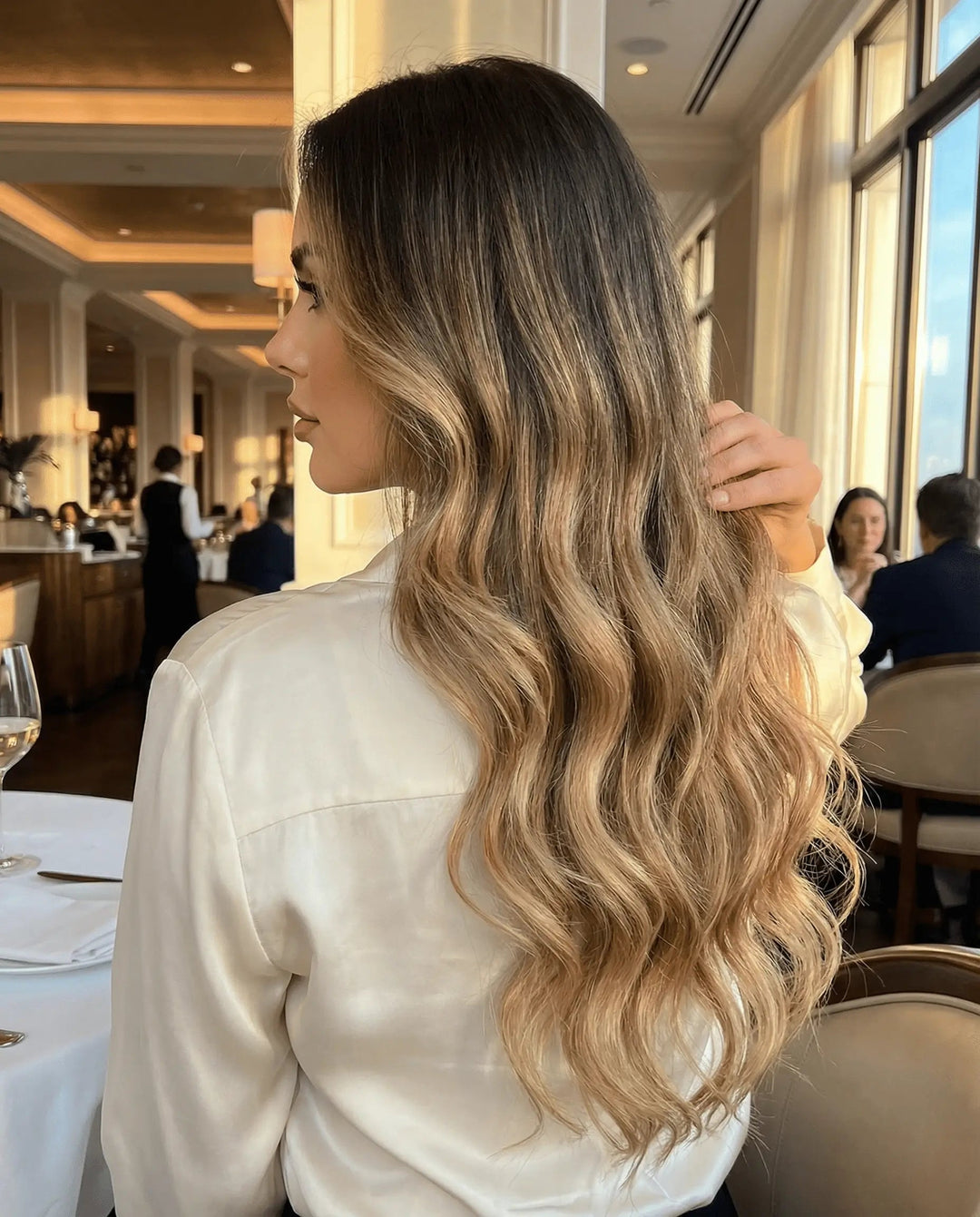 Extensiones Ondas Suave - Castano Claro Ceniza a Castano Dorado#color_castano-claro-ceniza-a-castano-dorado
