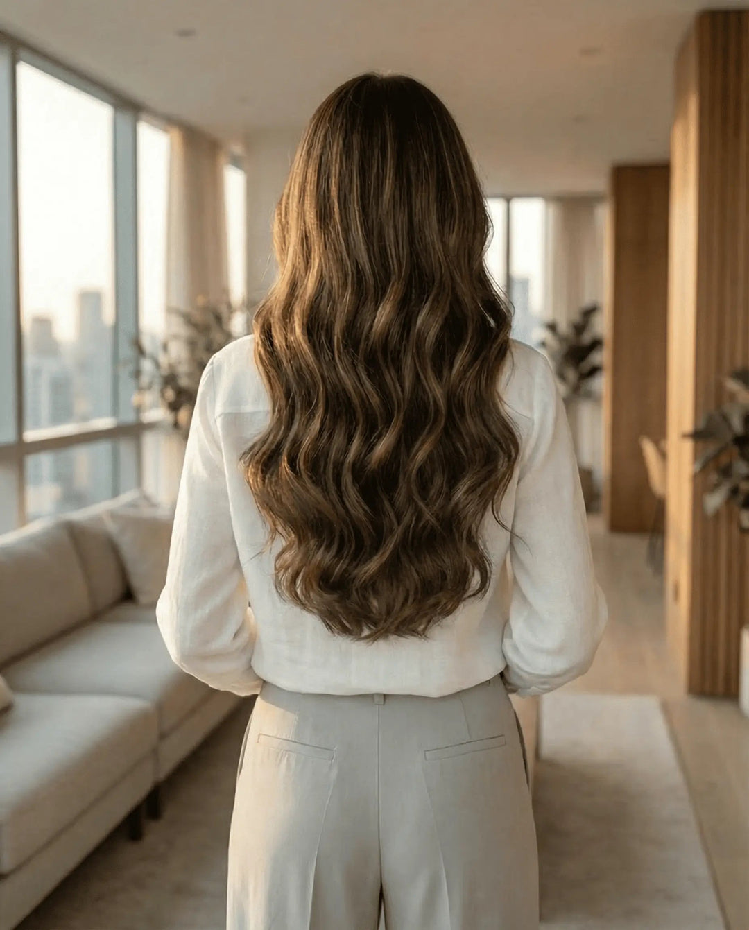 Extensiones Ondas Suave - Castano con Highlights Castano Dorado#color_castano-con-highlights-castano-dorado