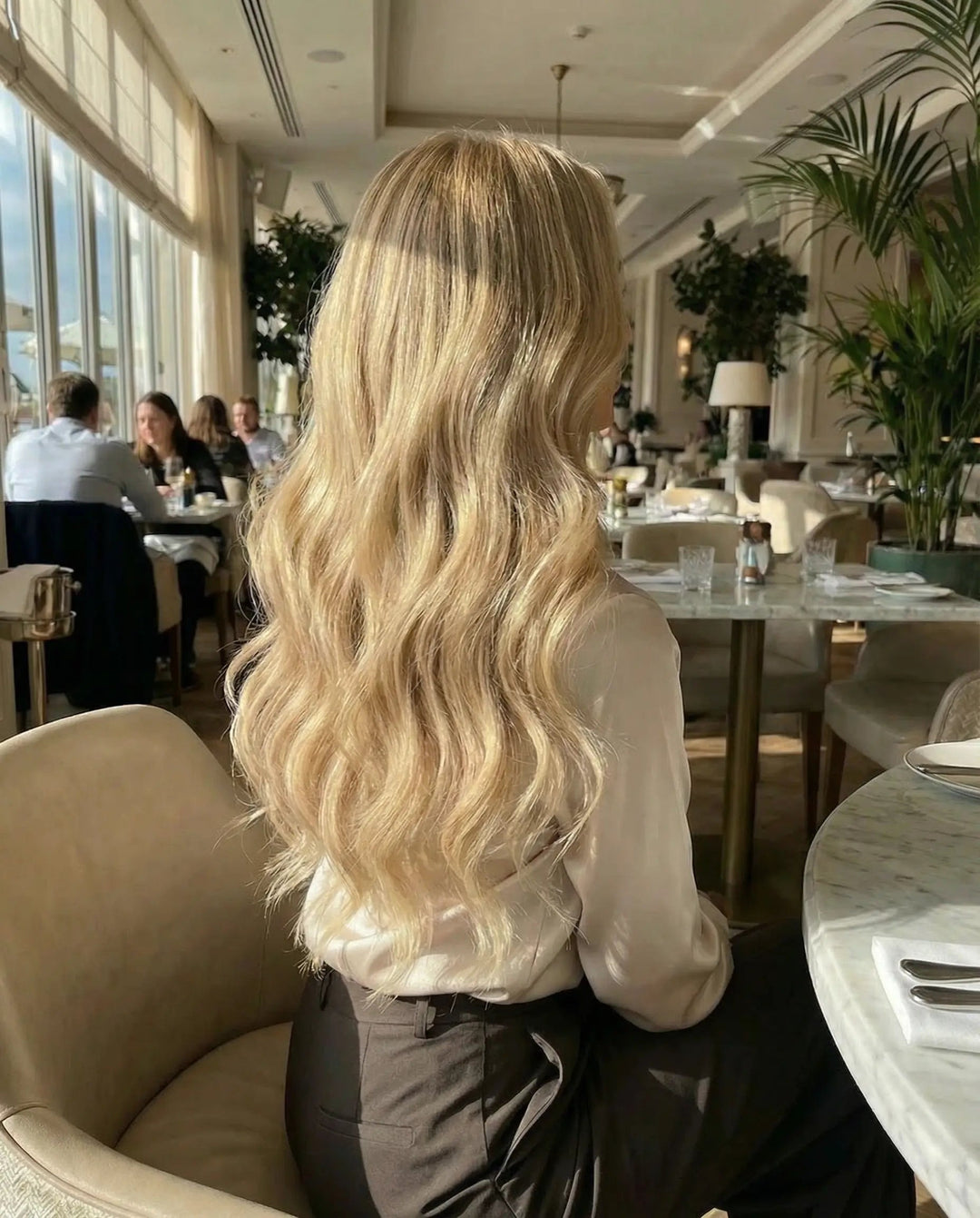 Extensiones Ondas Suave - Rubio Claro con Highlights#color_rubio-claro-con-highlights