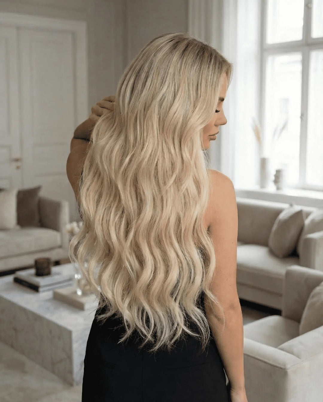 Extensiones Ondas Suave - Rubio Claro Platino#color_rubio-claro-platino