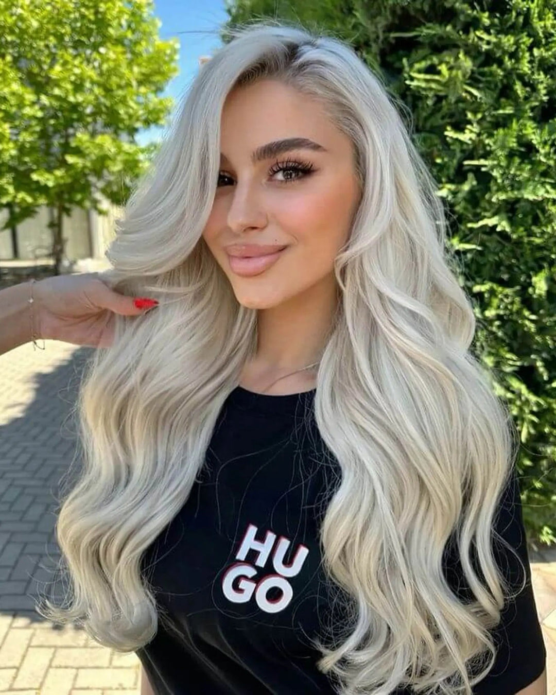 Extensiones Onduladas - Rubio extra claro platino#color_rubio-extra-claro-platino