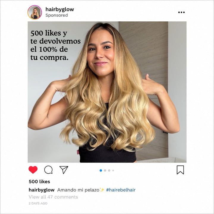 Publicación de Instagram con 500 likes: te devolvemos el 100% de tu compra